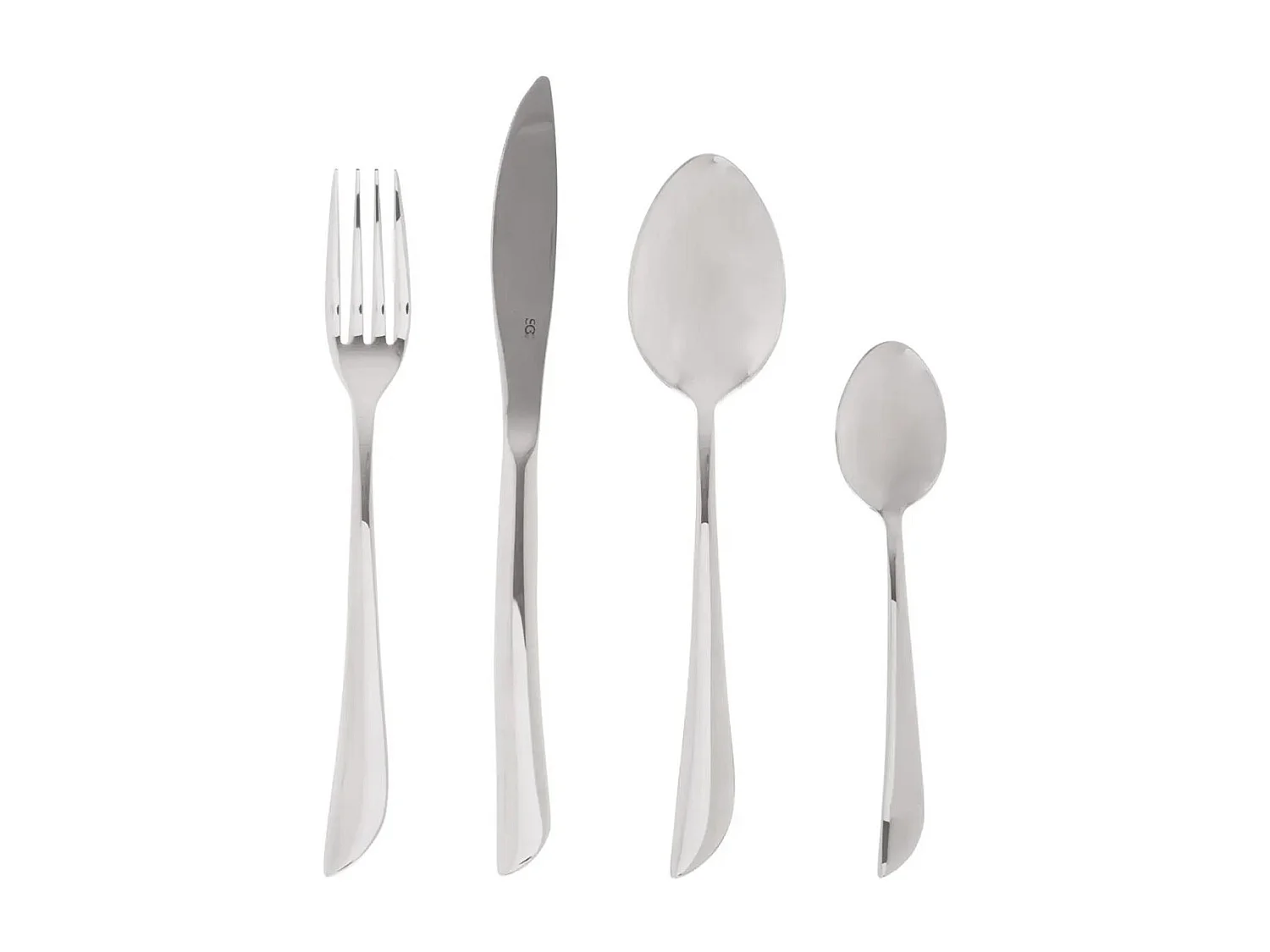 Ménagère Inox 24 Pièces "Serrat" 23cm Argent