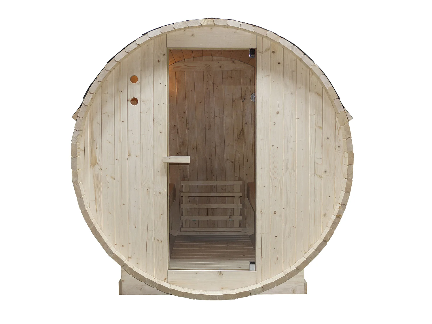 4-persoons buitensauna met 6KW kachel - B185 x D180 x H190 cm - ISOKYRO