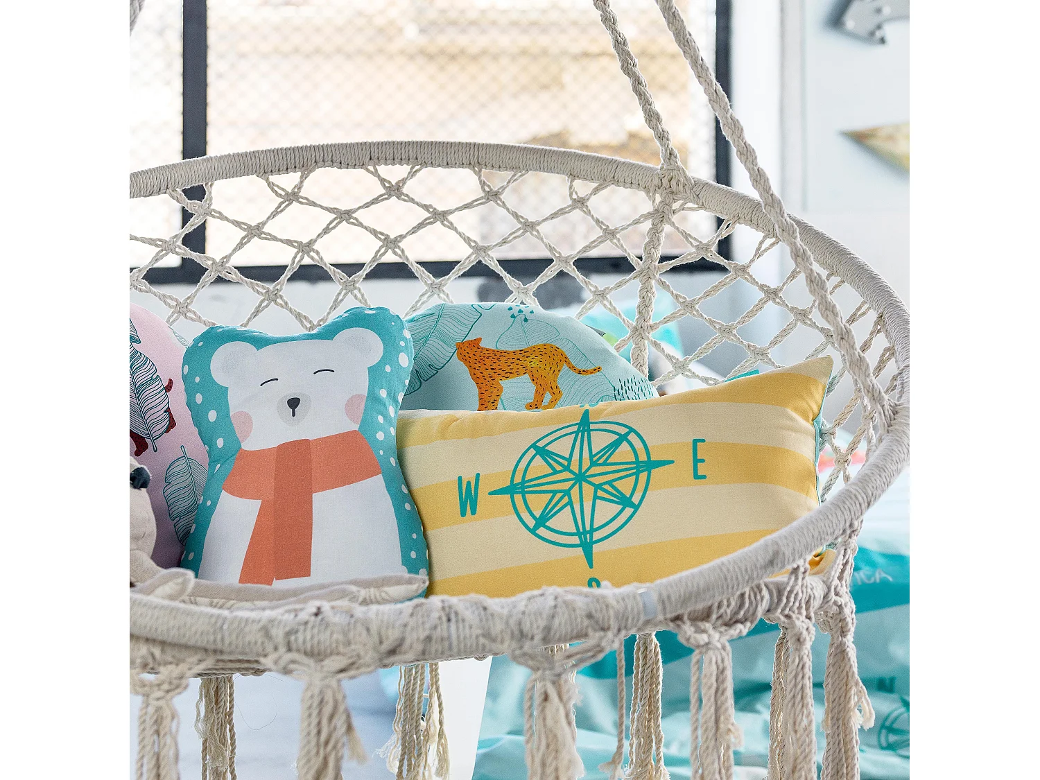 Funda de cojín 50x30 cm World map