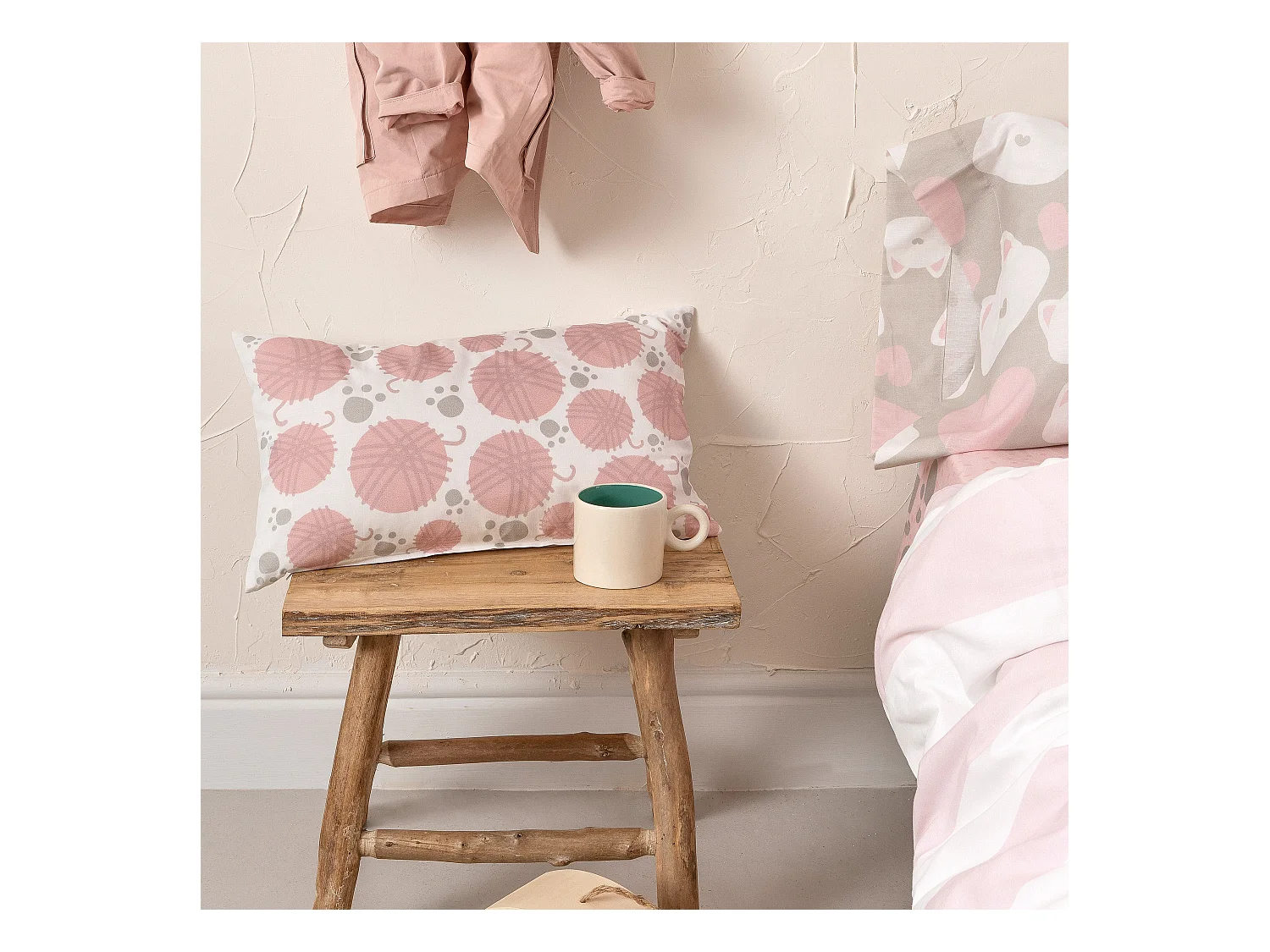 Funda de cojín 50x30 cm Kitty