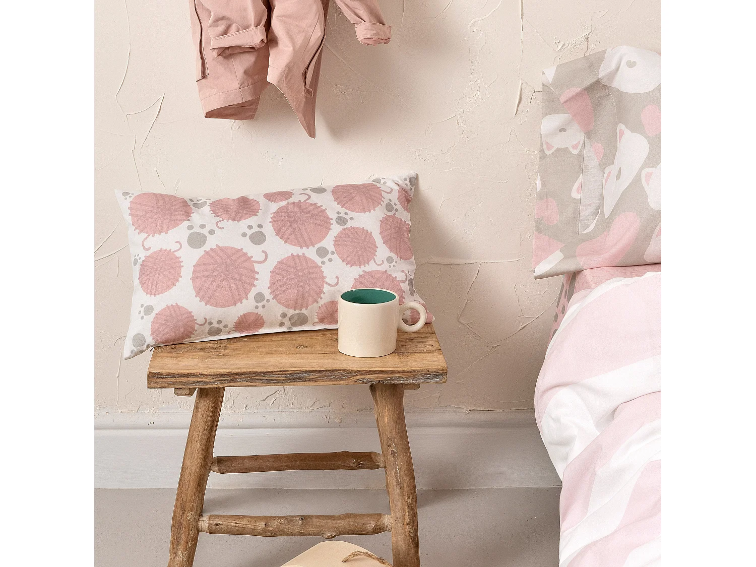 Funda de cojín 50x30 cm Kitty