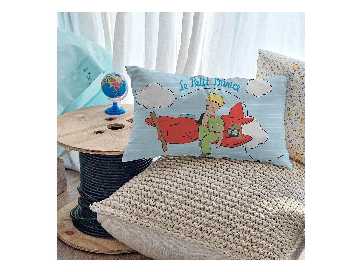 Housse de coussin 50x30 cm Voyageur