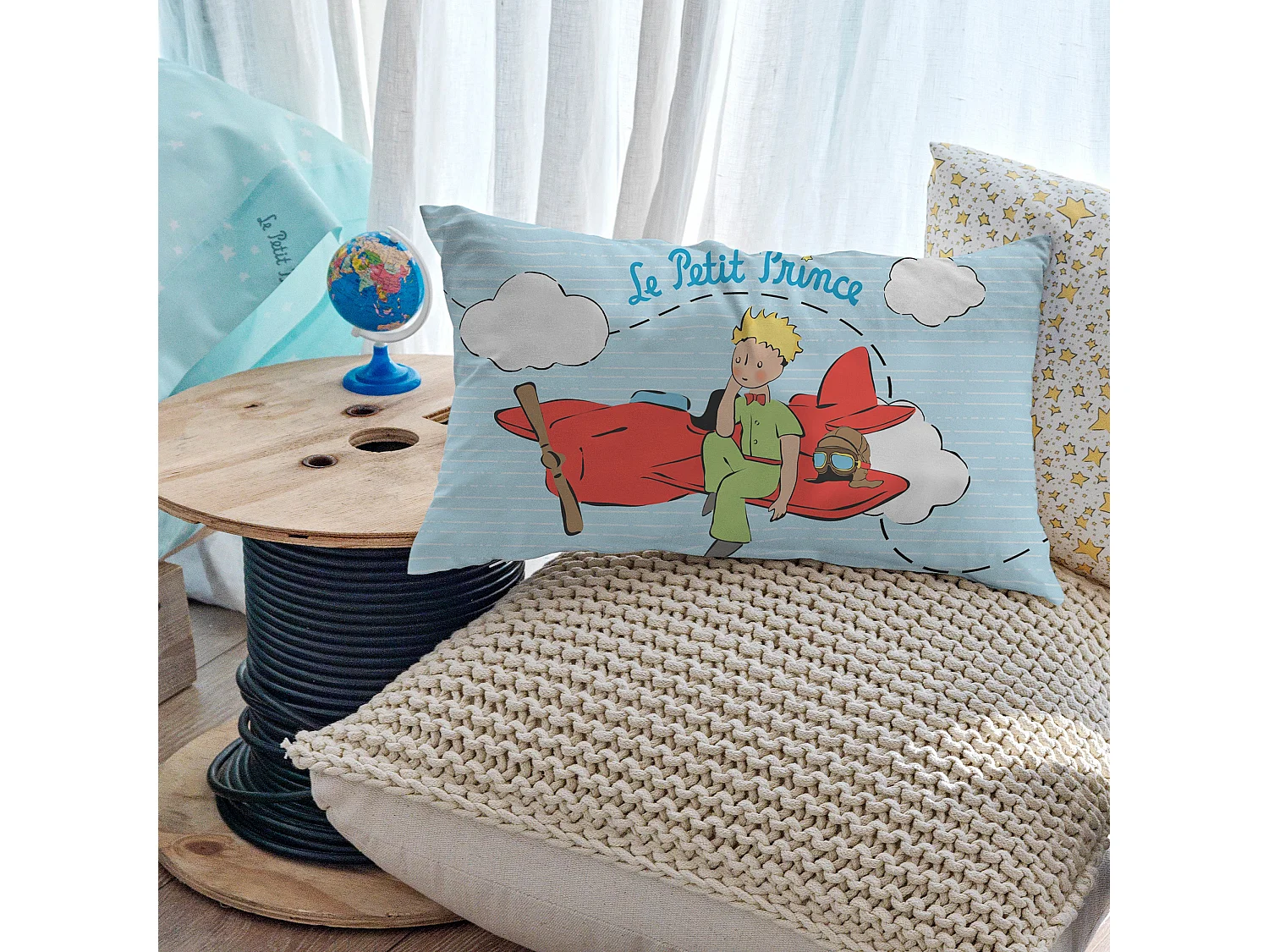 Housse de coussin 50x30 cm Voyageur