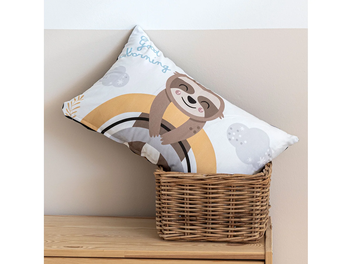 Housse de coussin 50x30 cm Sleepy sloth