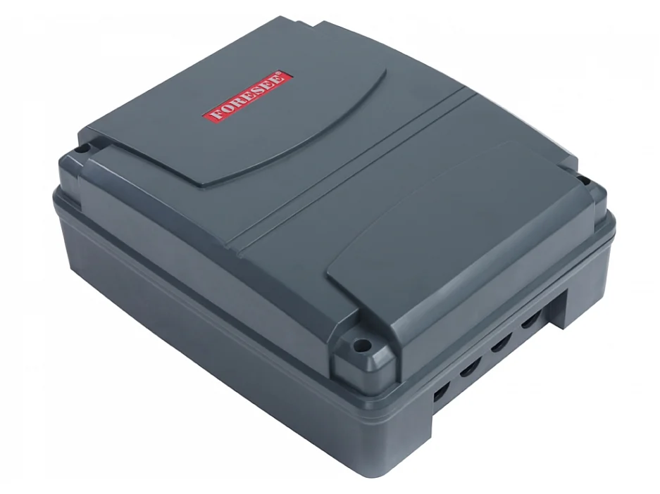 Skrzydłowa elektryczna brama aluminiowa pełna - dł.355 x wys.181 cm biała - NAZARIO