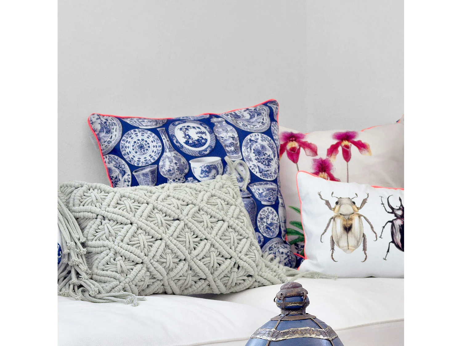 Funda de cojín decorativo 50x50 cm Phal