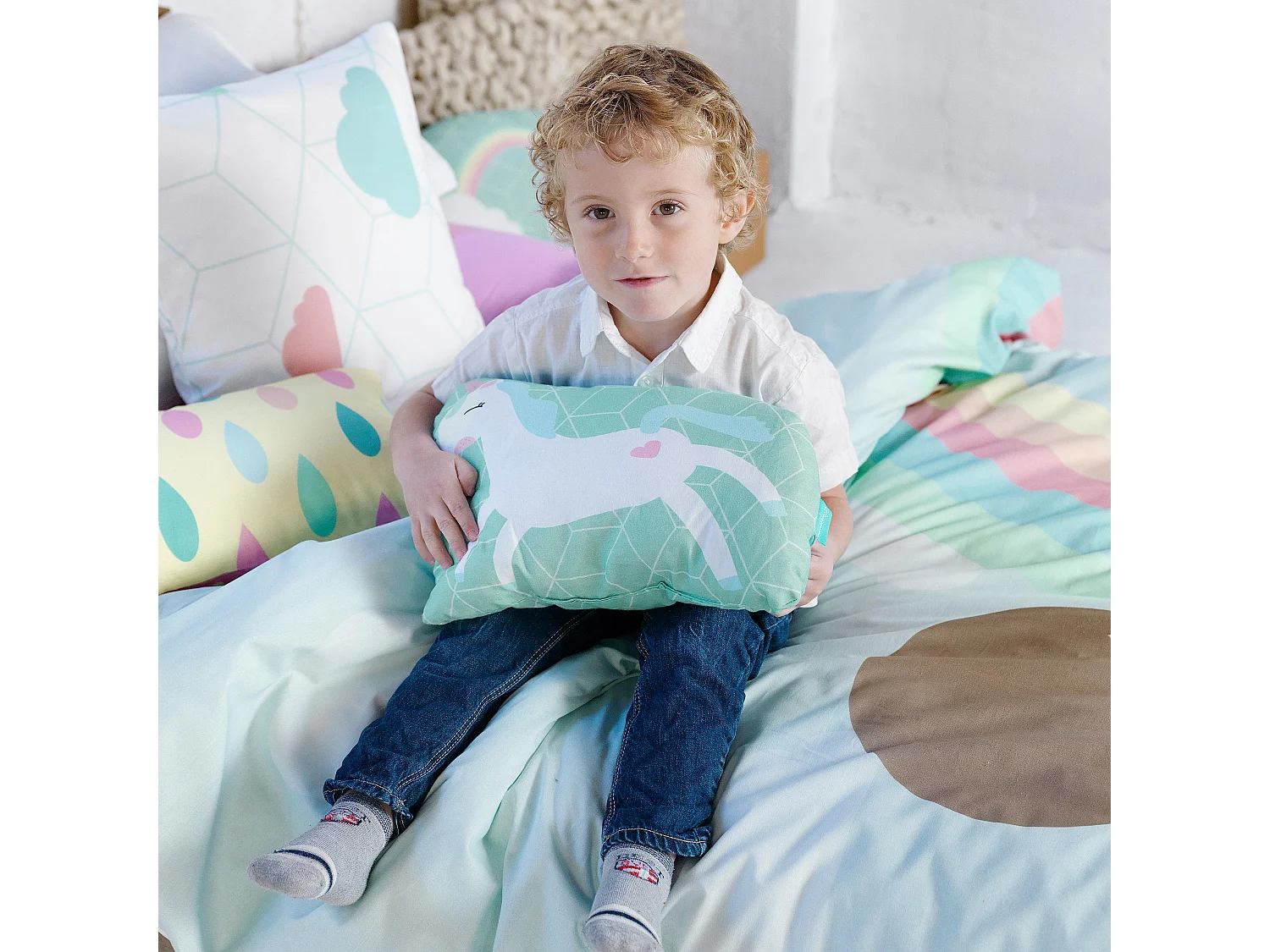 Coussin 40x30 cm Rainbow