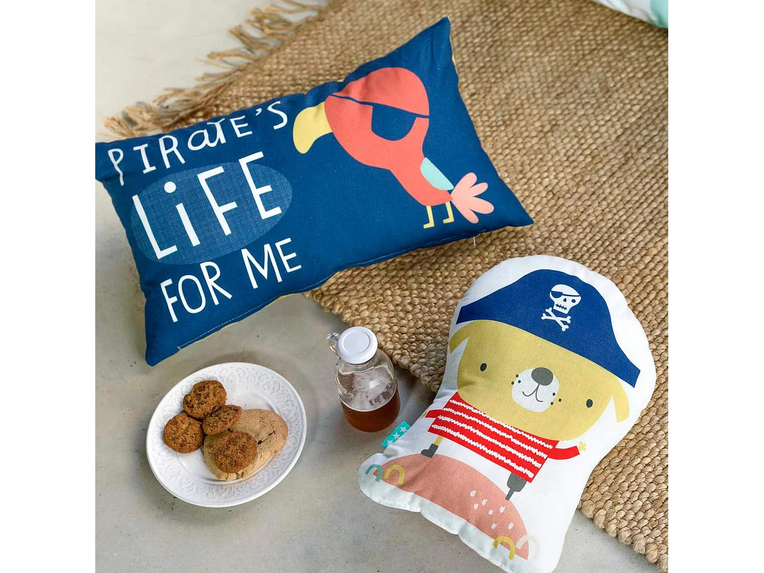 Cojín 40x30 cm Pirate life