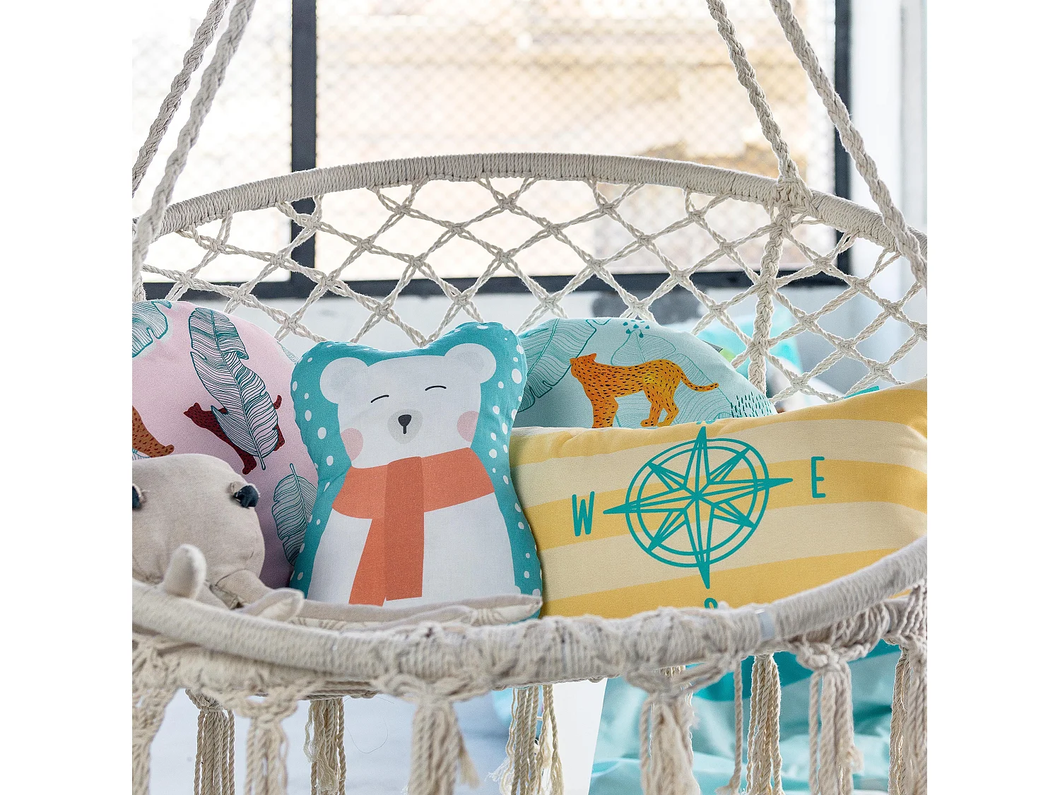 Cojín 40x30 cm World map