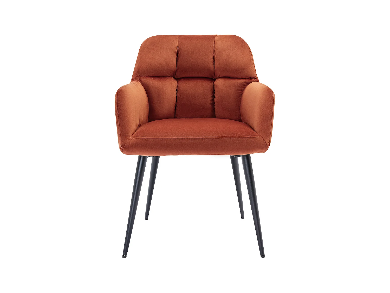 Set van 2 stoelen met armleuningen - Velours en metaal - Terracotta - PEGA - Van Pascal Morabito