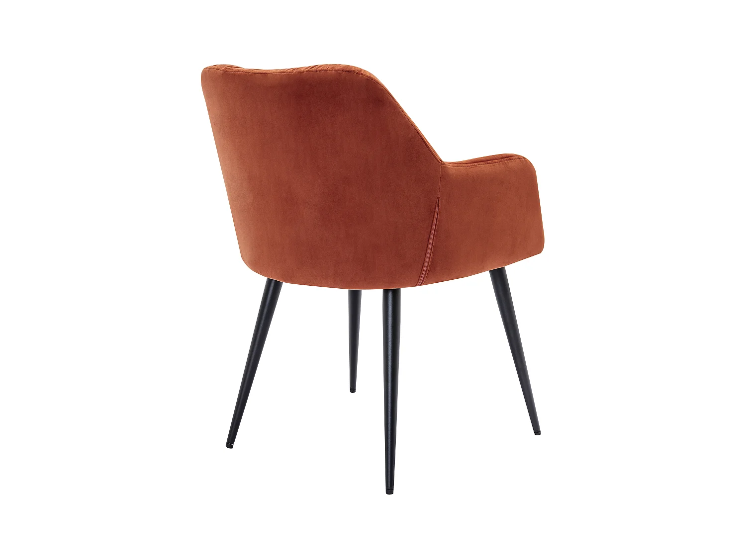 Set van 2 stoelen met armleuningen - Velours en metaal - Terracotta - PEGA - Van Pascal Morabito