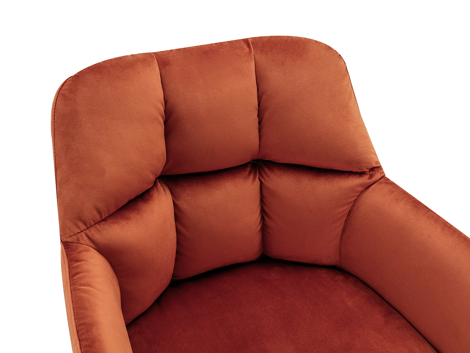 Sedia con braccioli Velluto e Metallo Terracotta - Lotto di 2 - PEGA di Pascal MORABITO