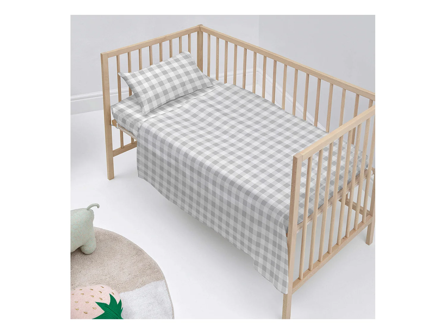 Bettlaken-set Kinderbett 120x180 cm Vichy