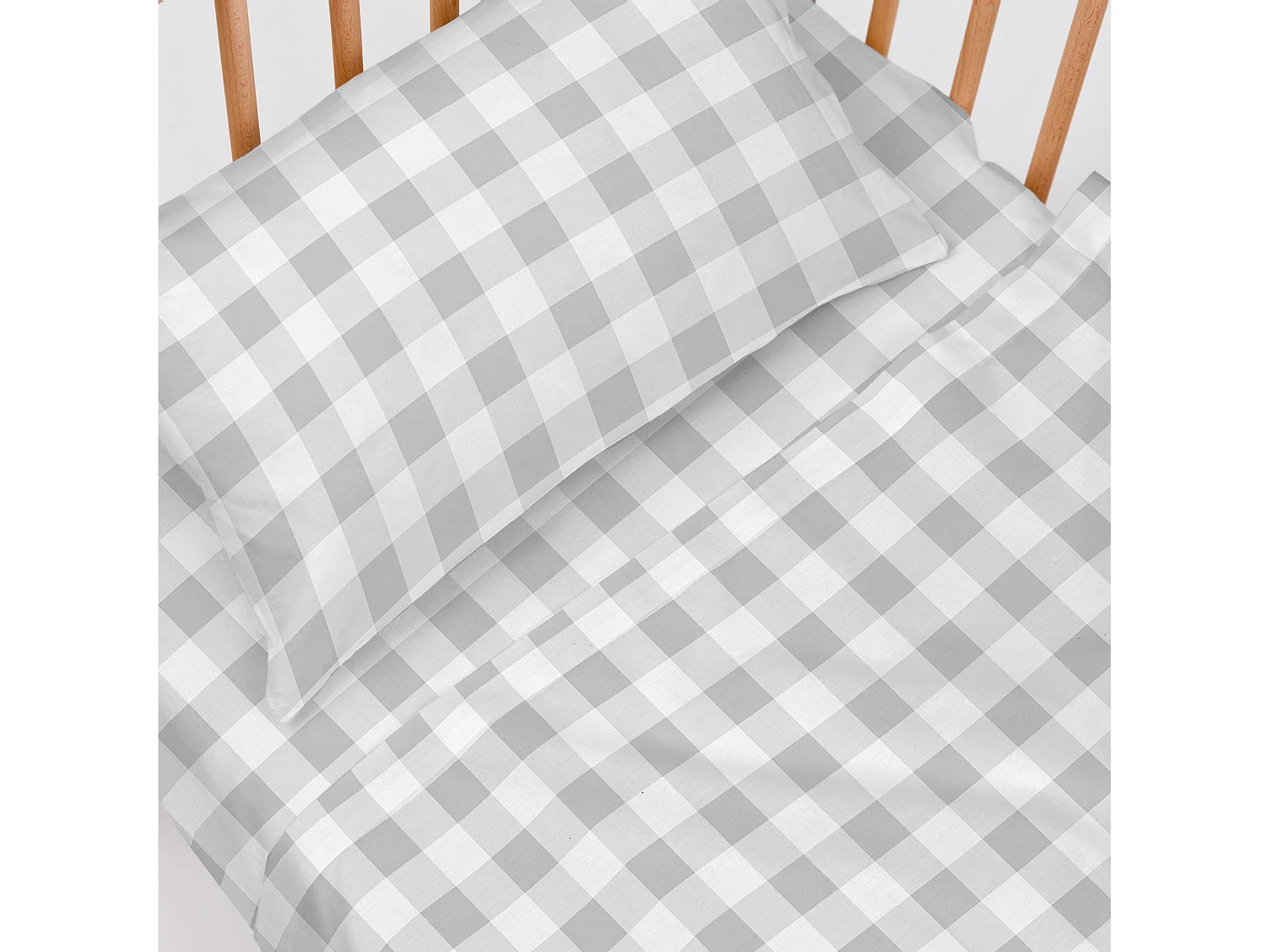 Bettlaken-set Kinderbett 120x180 cm Vichy