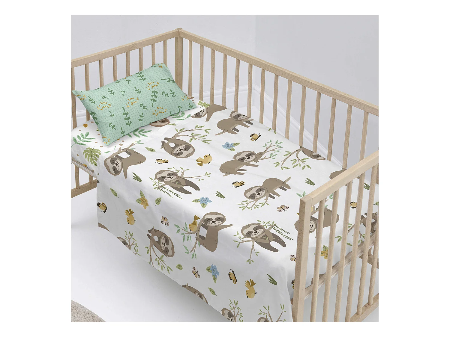 Juego de sabana Cuna (100x130 cm) Happy sloth