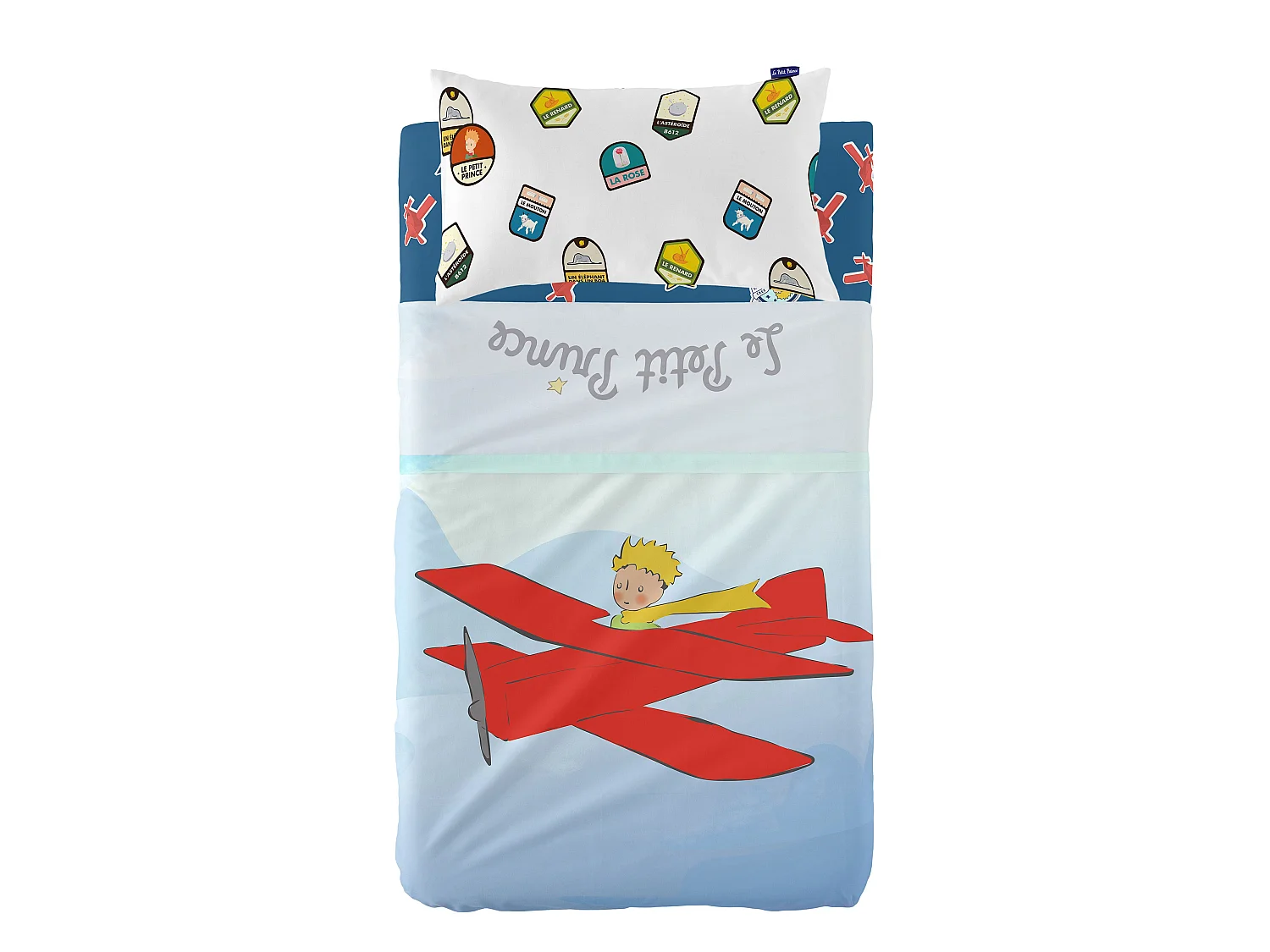 Parure drap Lit Bébé 120x180 cm Son avion