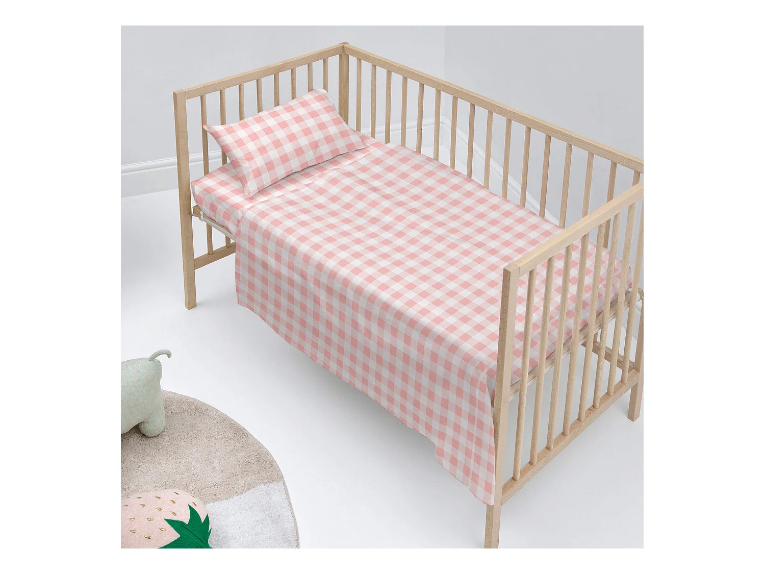 Bettlaken-set Kinderbett 100x130 cm Vichy