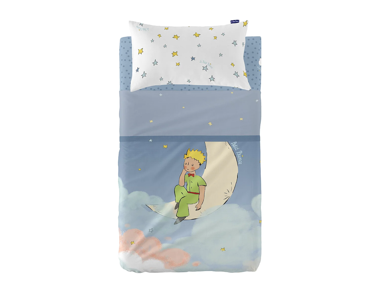 Parure drap Lit Bébé 120x180 cm La lune