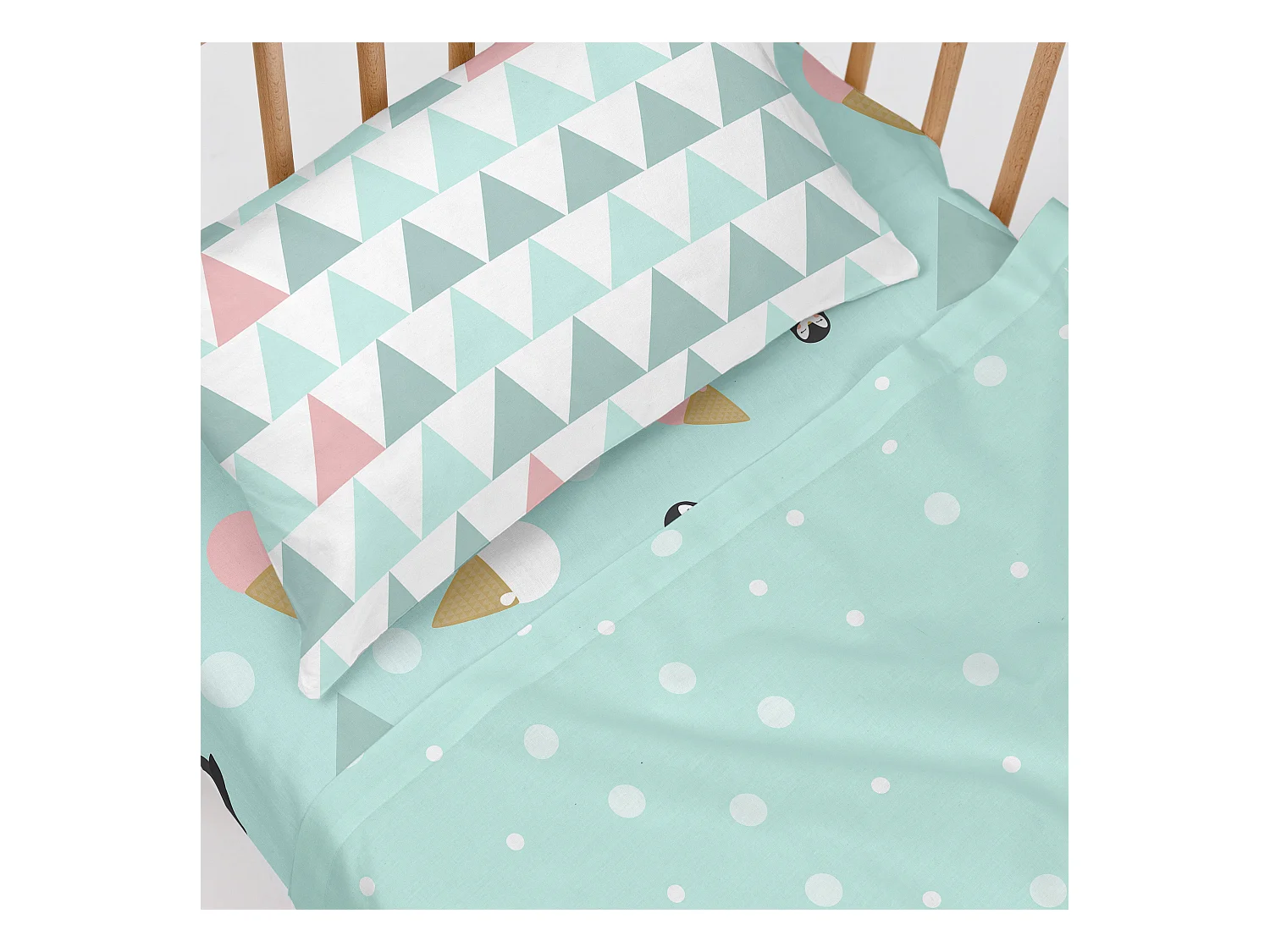 Bettlaken-set Kinderbett 120x180 cm Skymo day