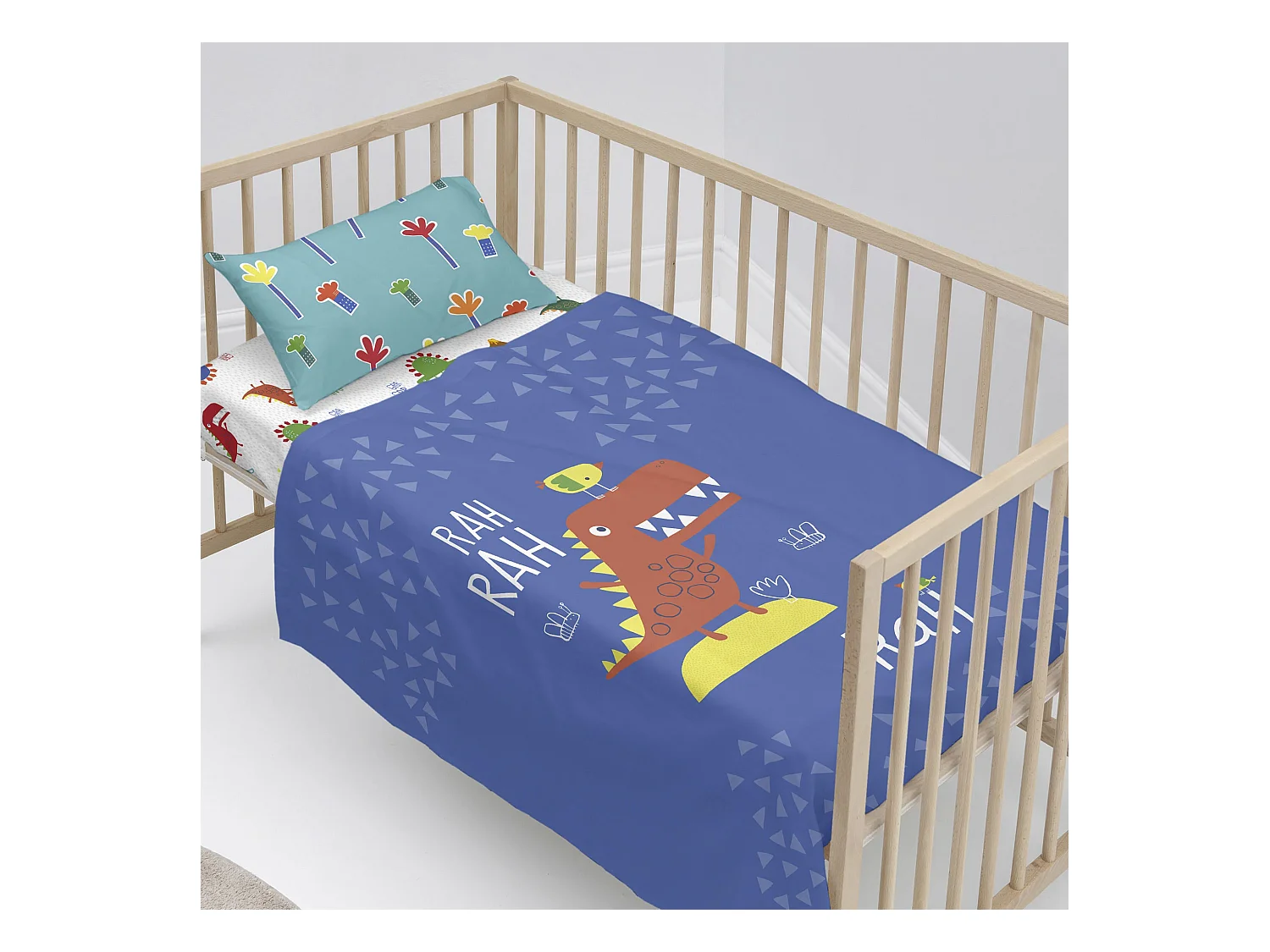 Juego de sabana Maxicuna (120x180 cm) Funnysaurus