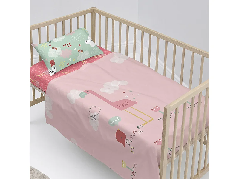 Juego de sabana Cuna (100x130 cm) Hola