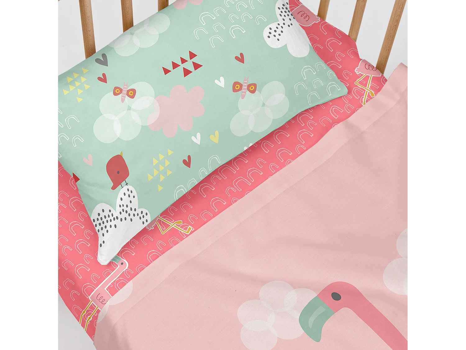 Juego de sabana Cuna (100x130 cm) Hola