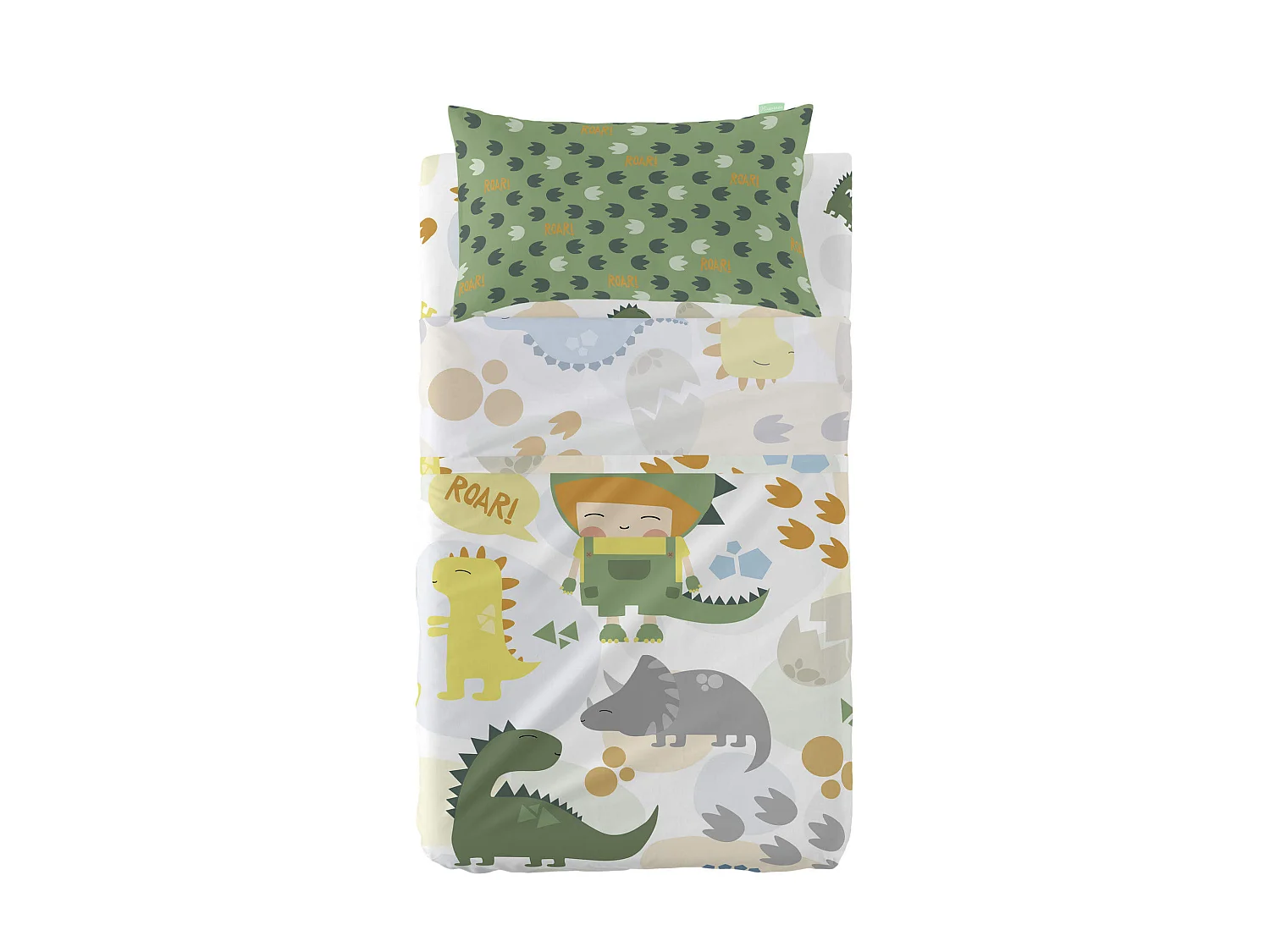 Bettlaken-set Kinderbett 100x130 cm Happydino