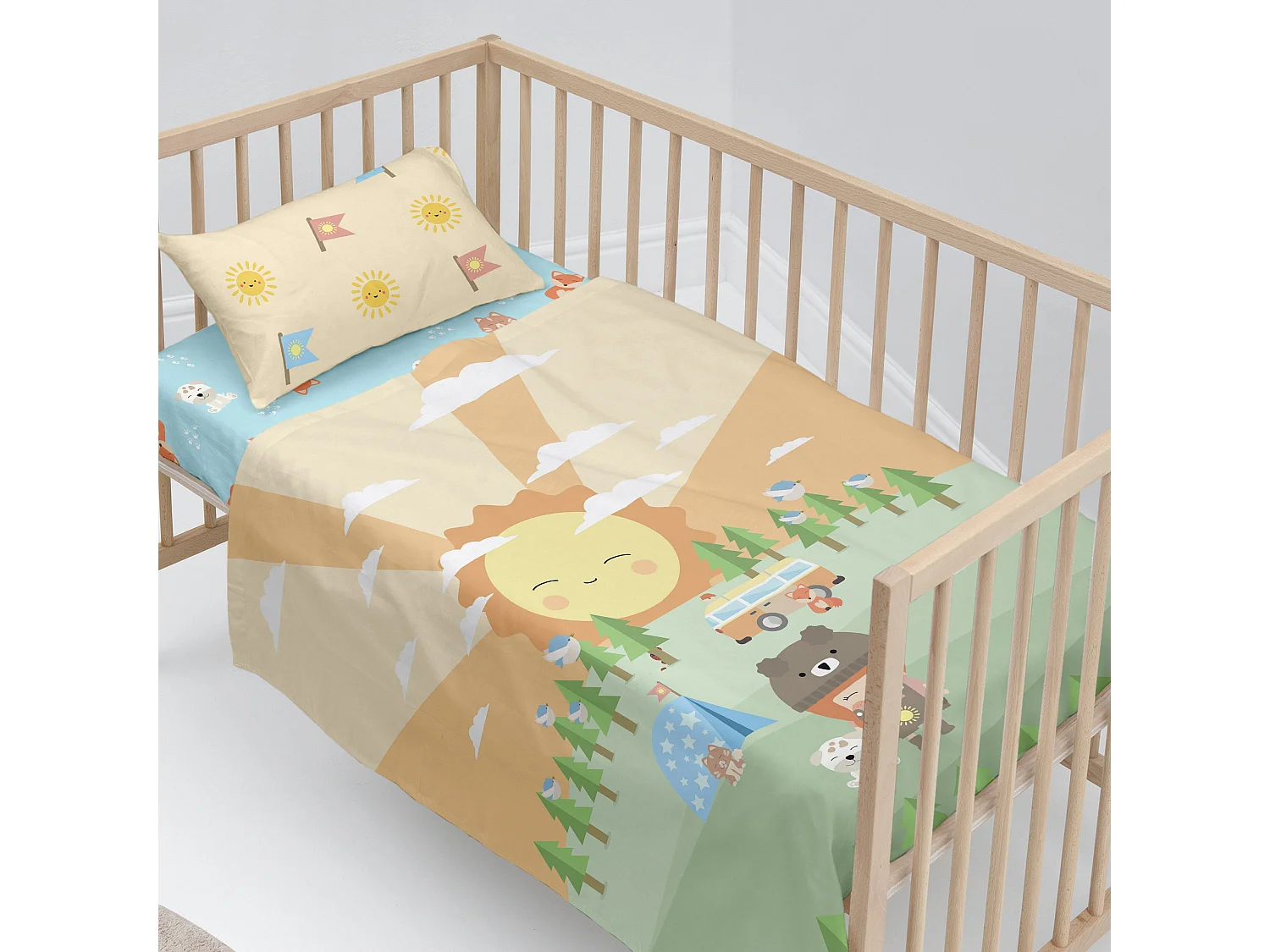 Juego de sabana Maxicuna (120x180 cm) Camping