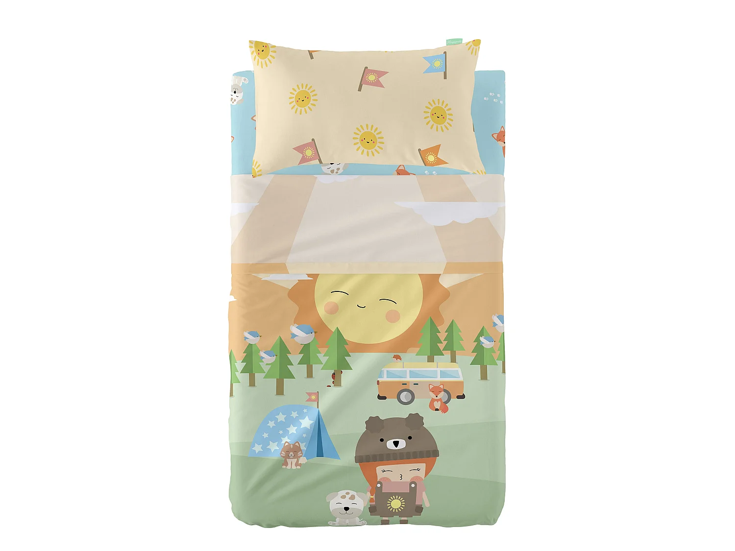 Juego de sabana Maxicuna (120x180 cm) Camping