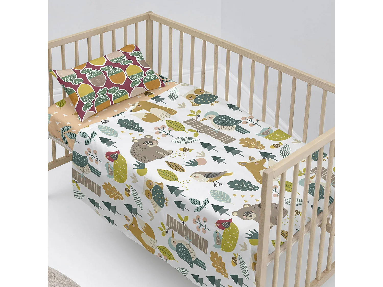 Parure drap Berceau 100x130 cm Harvestwood