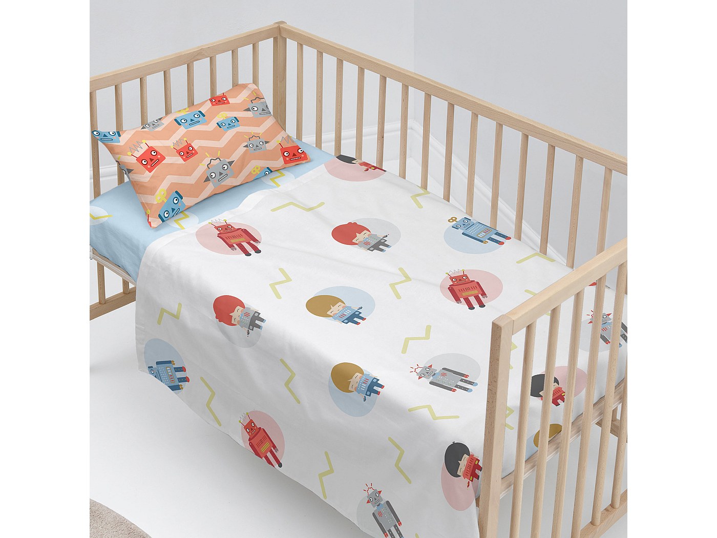 Parure De Lit Avec Housse De Couette Et Taie D'oreiller Nos Petits Amis Prémaman