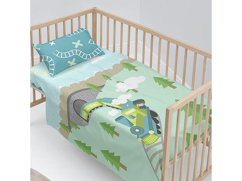 Juego de sabana Maxicuna (120x180 cm) Train