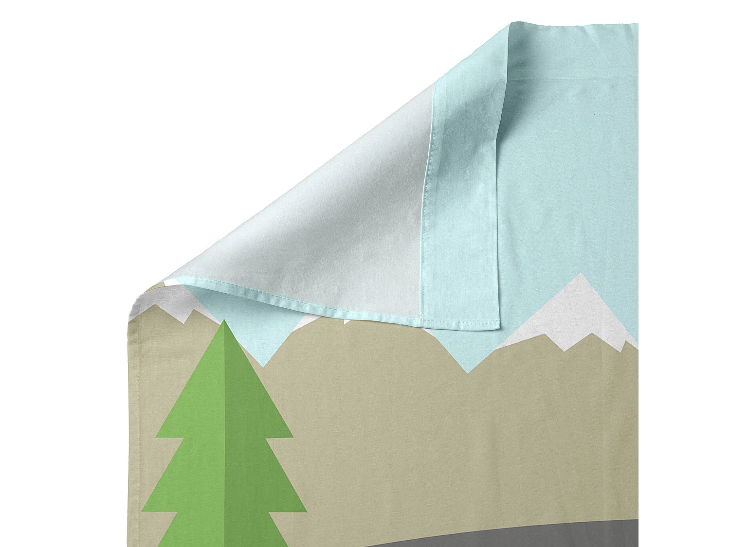 Bettlaken-set Kinderbett 120x180 cm Train