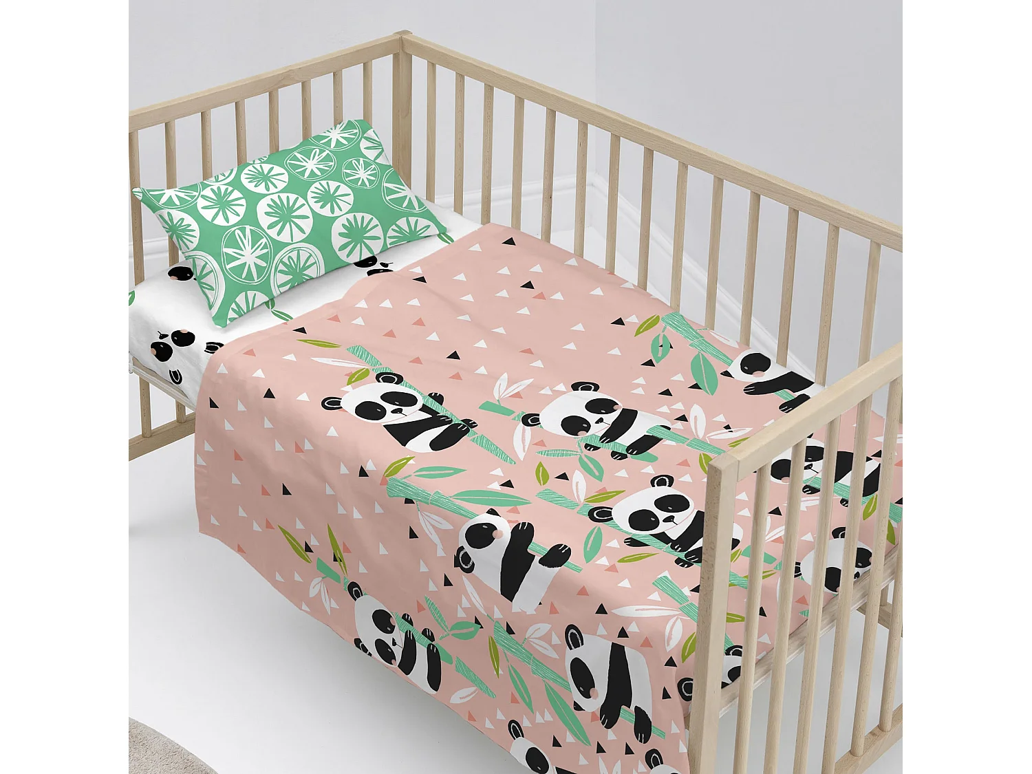 Juego de sabana Cuna (100x130 cm) Panda garden