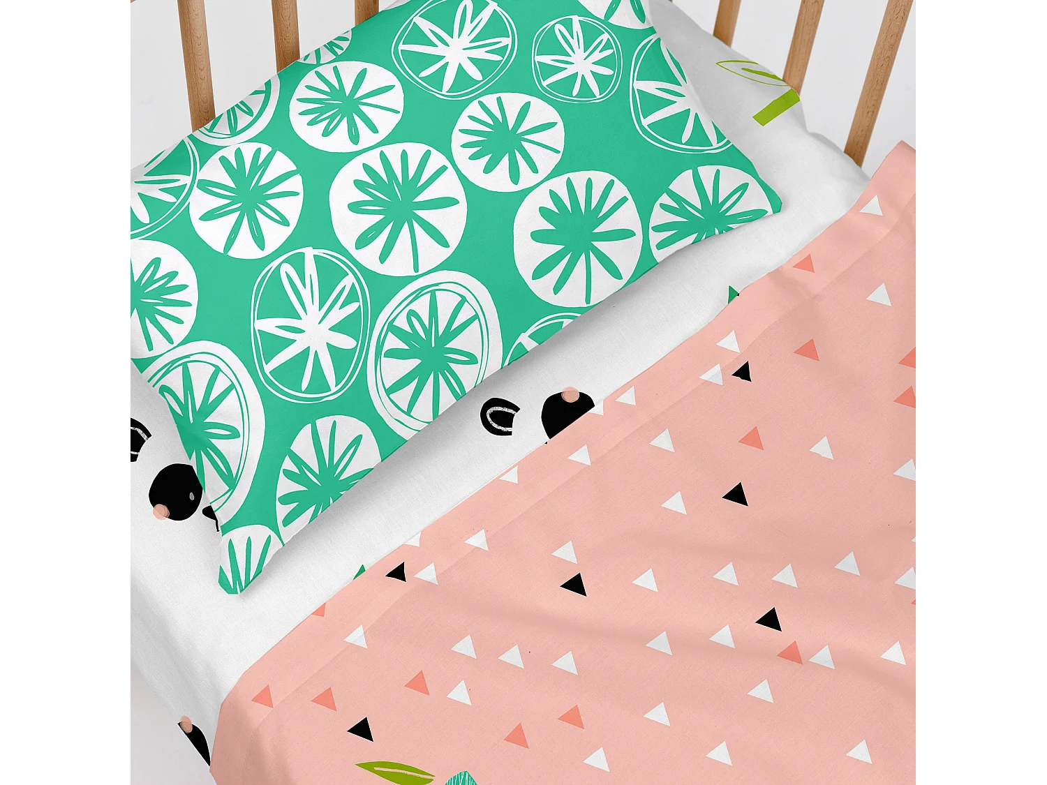 Juego de sabana Cuna (100x130 cm) Panda garden