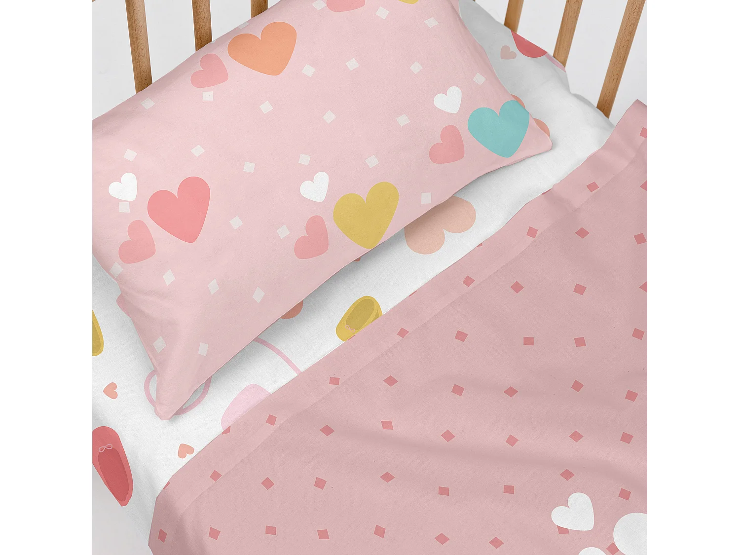 Parure drap Lit Bébé 120x180 cm Dancing