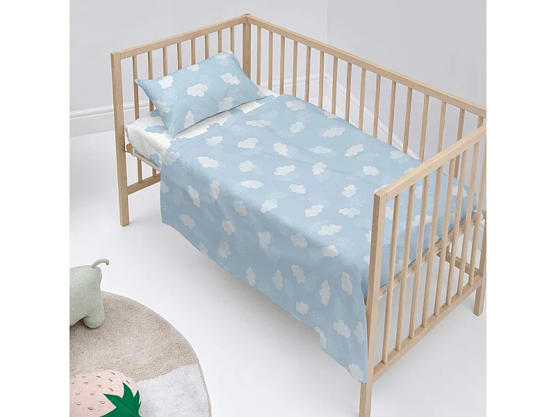Bettlaken-set Kinderbett 120x180 cm Clouds