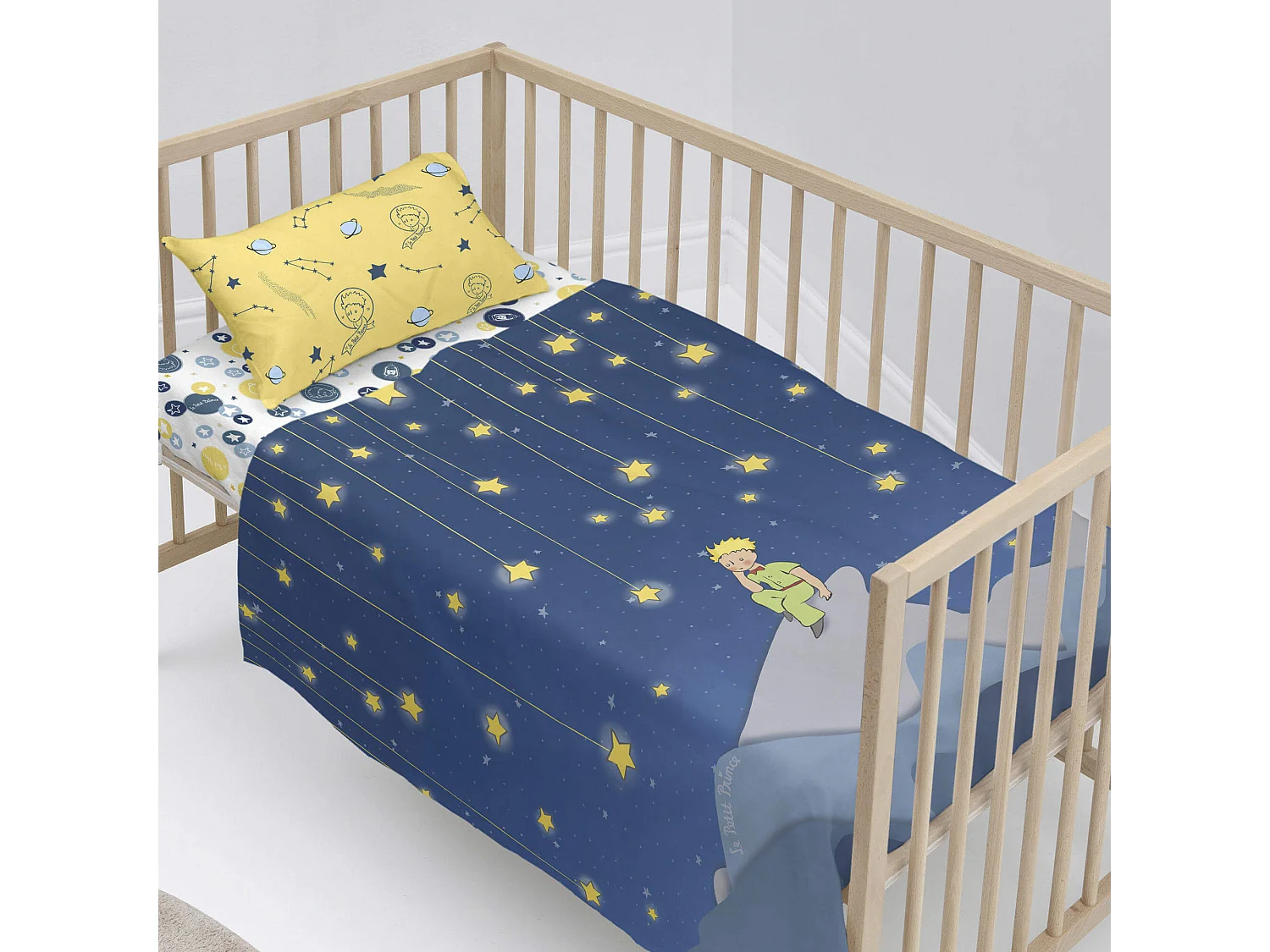 Parure drap Lit Bébé 120x180 cm La nuit