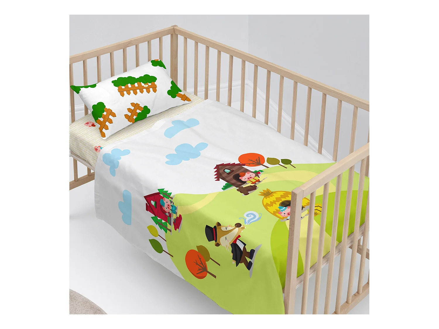 Juego de sabana Maxicuna (120x180 cm) Piggys