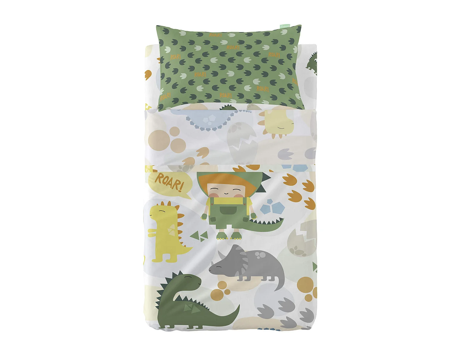 Parure drap Lit Bébé 120x180 cm Happydino