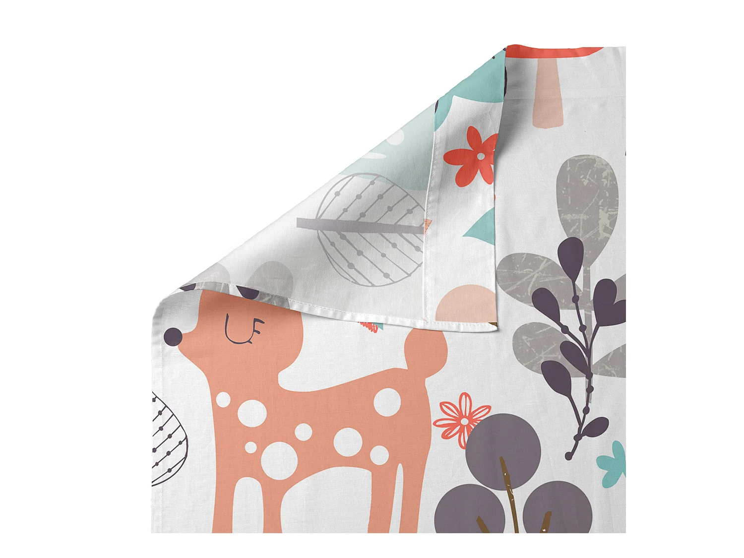 Bettlaken-set Kinderbett 120x180 cm Woodland