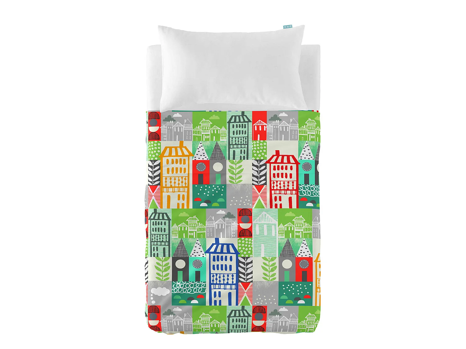 Parure drap Lit Bébé 120x180 cm Little village