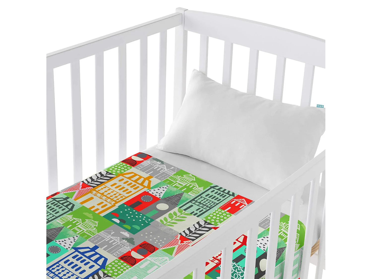 Parure drap Lit Bébé 120x180 cm Little village