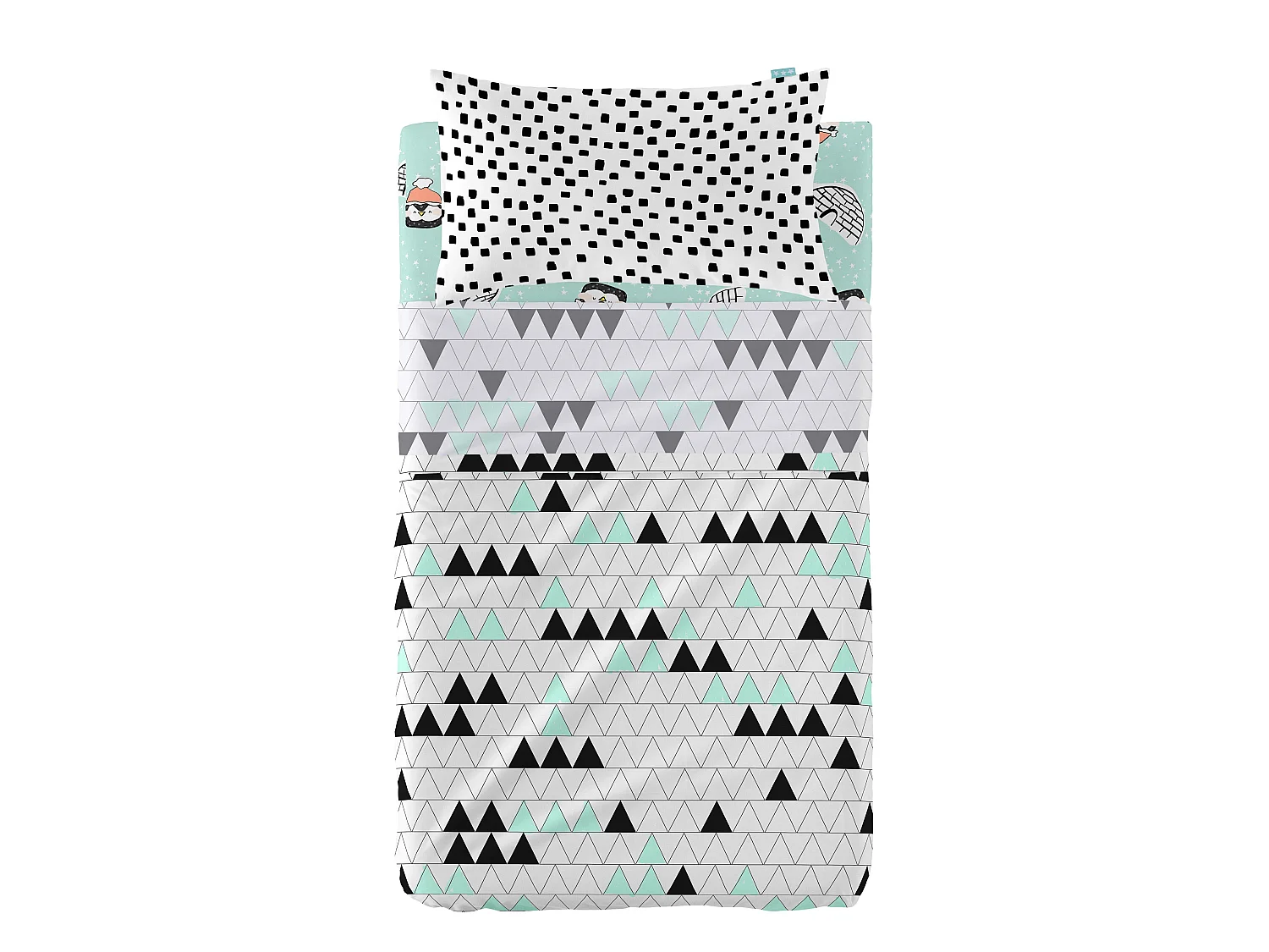 Parure drap Lit Bébé 120x180 cm Igloo