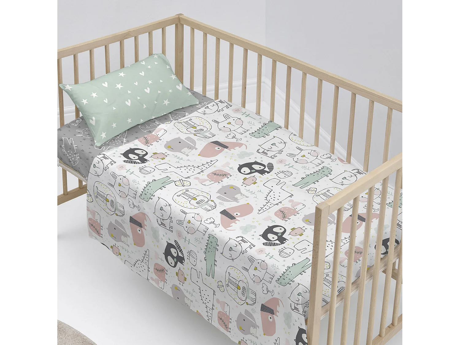 Bettlaken-set Kinderbett 100x130 cm Best buddies