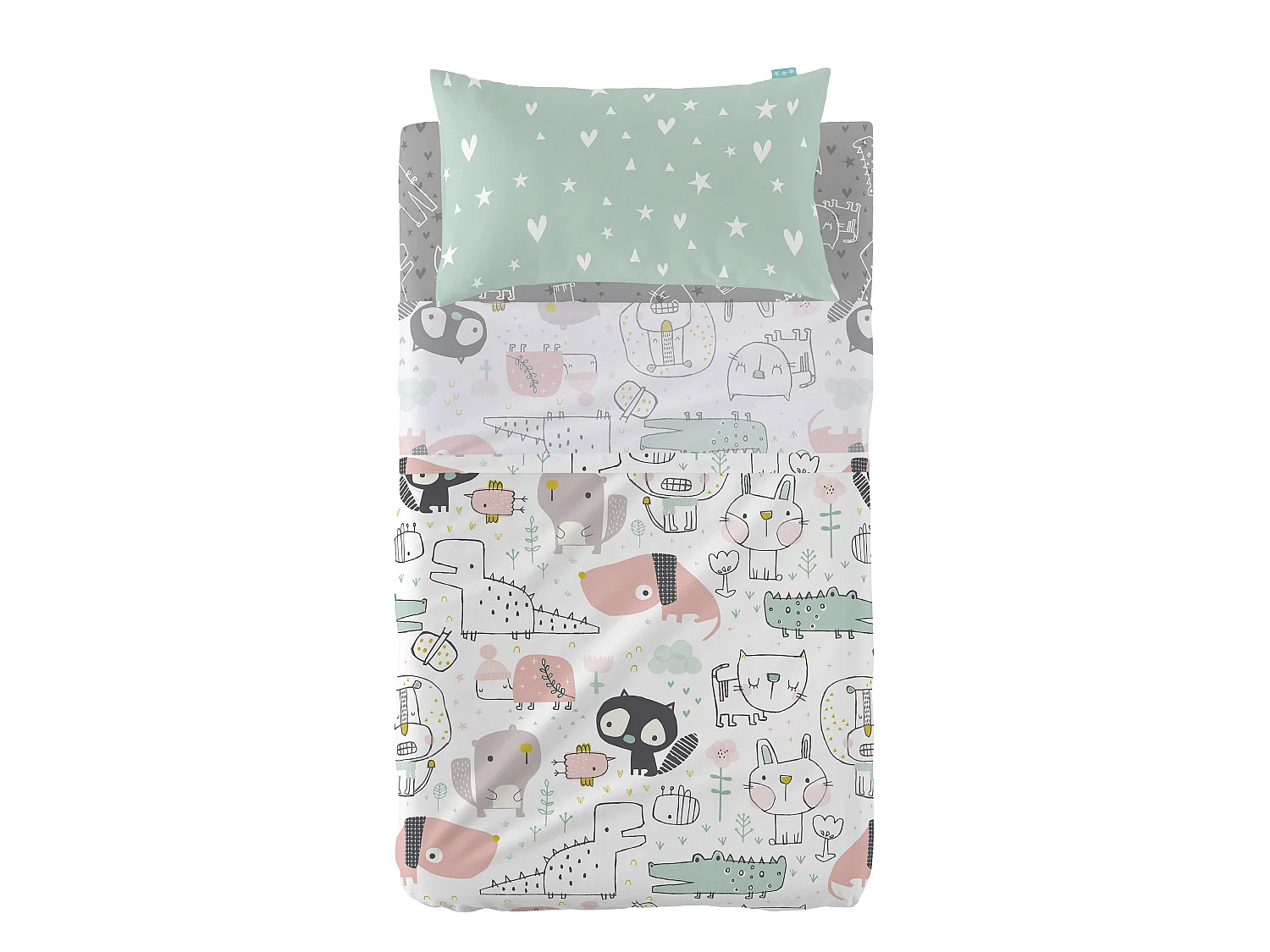 Bettlaken-set Kinderbett 100x130 cm Best buddies