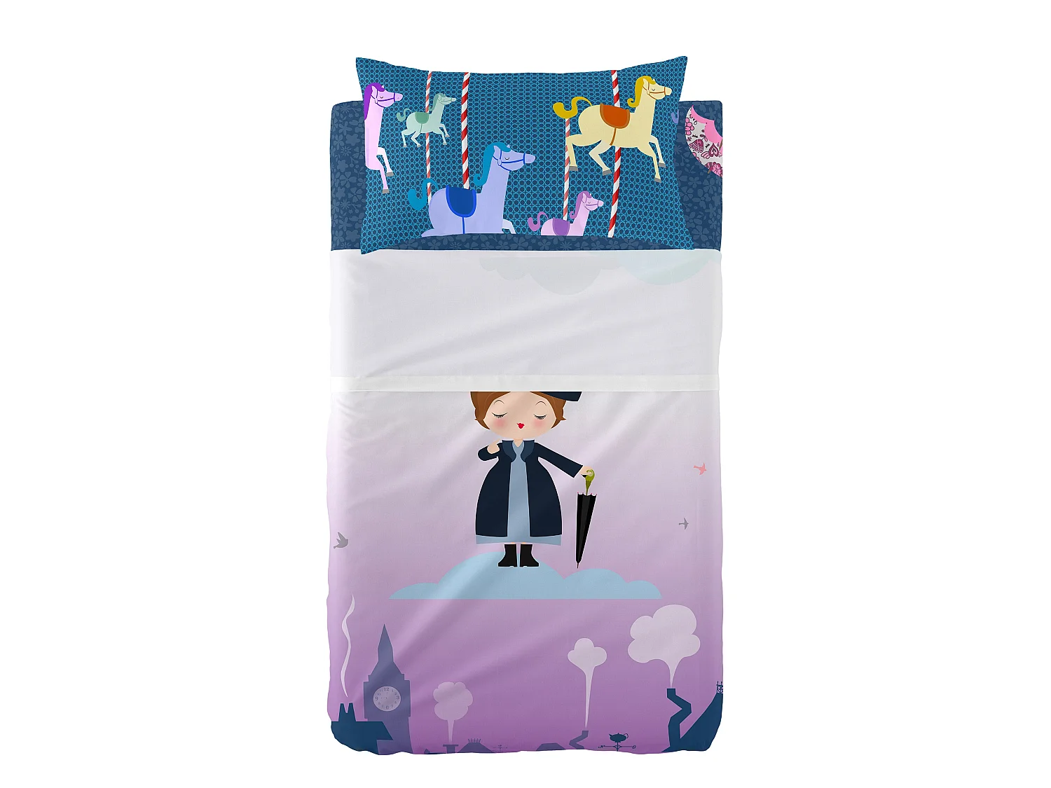 Juego de sabana Maxicuna (120x180 cm) Nanny