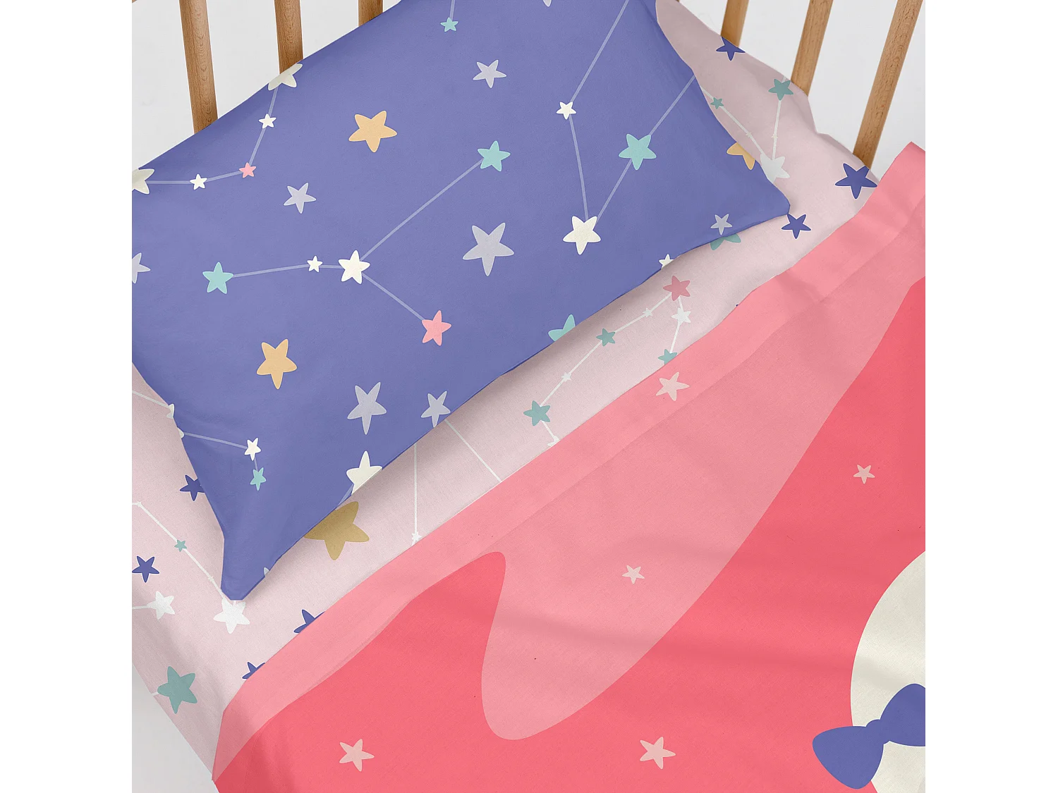 Bettlaken-set Kinderbett 120x180 cm Moon dream