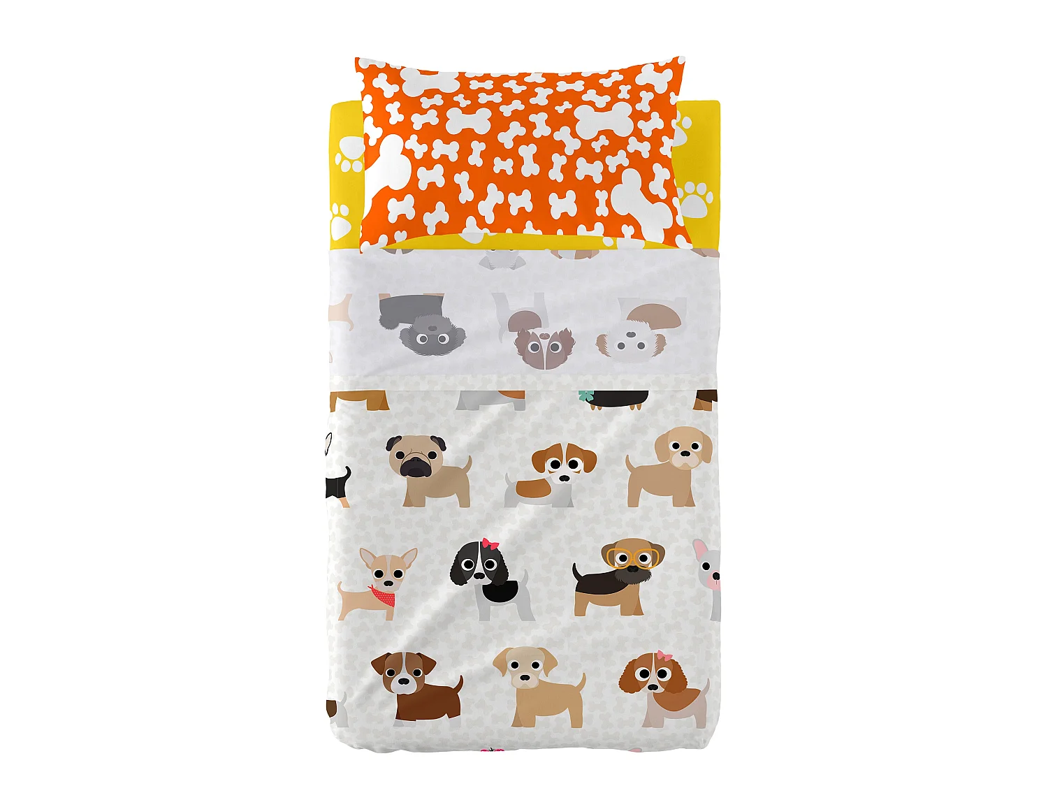 Juego de sabana Maxicuna (120x180 cm) Dogs