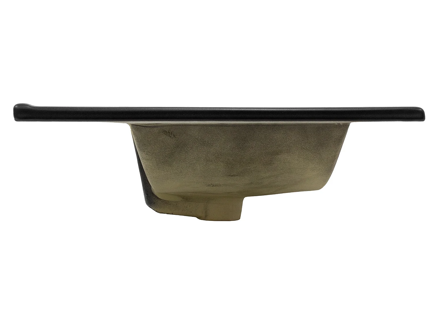 Lavabo à encastrer noir mat céramique 810x470x175mm ML-DESIGN
